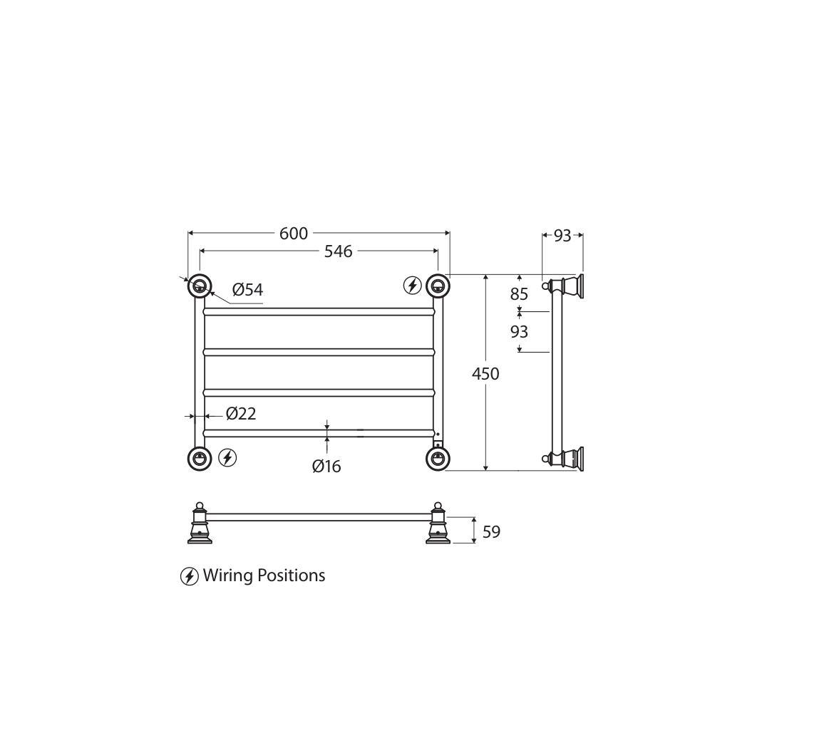 Fienza 8106045UB measurements and dimensions