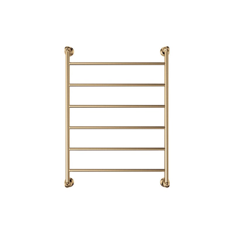Lillian Heated Towel Rail, 600 x 800mm, Urban Brass - product view 2