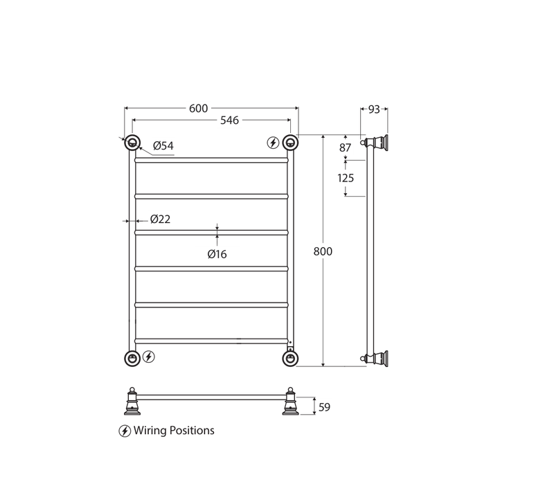 Fienza 8106080UB measurements and dimensions
