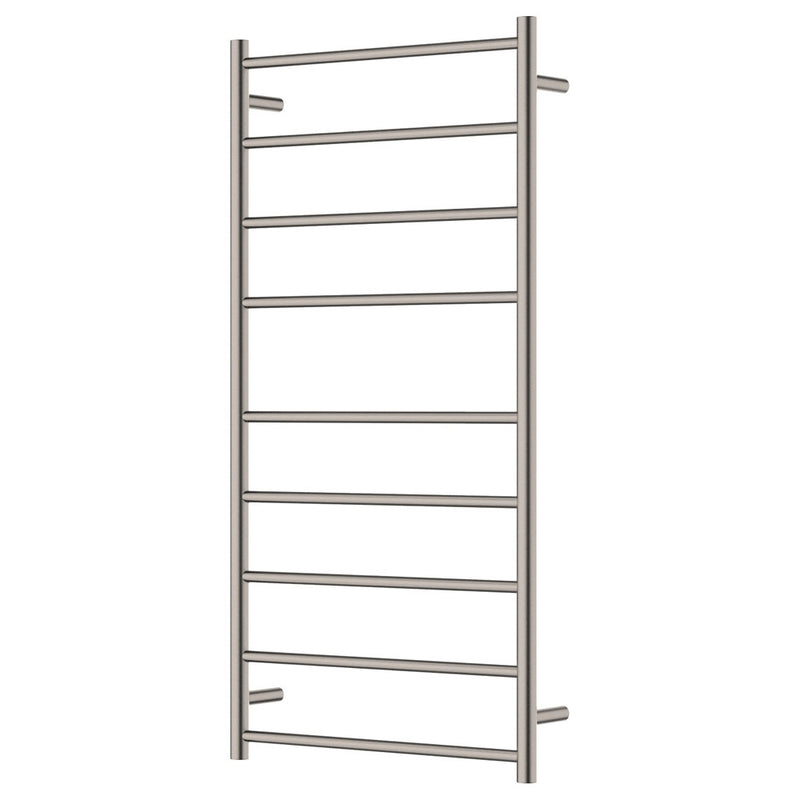 Isabella Heated Towel Rail, 600 x 1200mm, Brushed Nickel