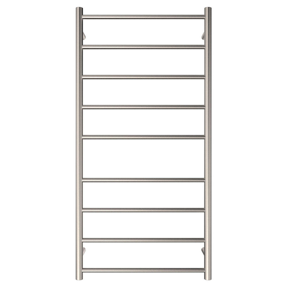 Isabella Heated Towel Rail, 600 x 1200mm, Brushed Nickel - product view 2