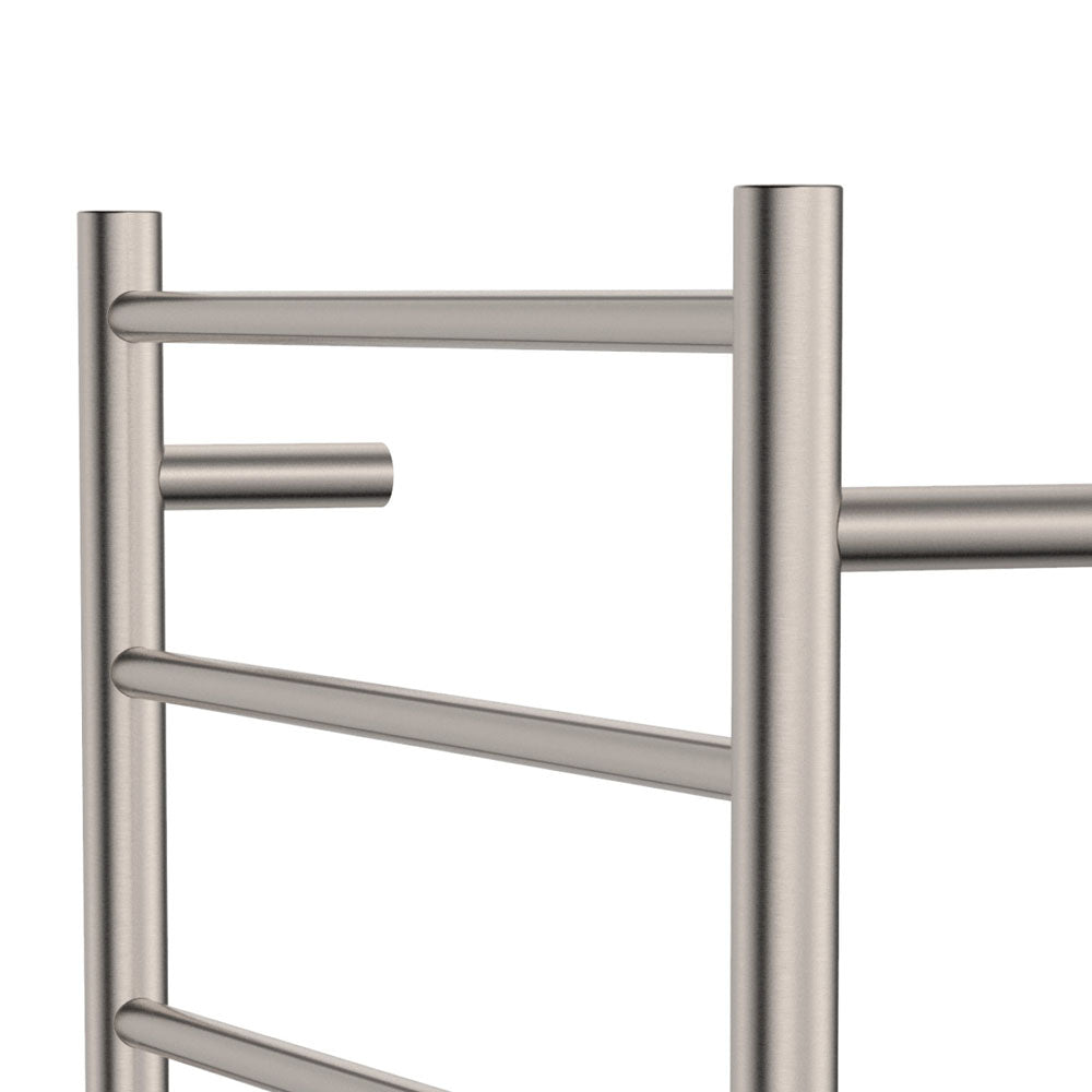 Isabella Heated Towel Rail, 600 x 1200mm, Brushed Nickel - product view 3