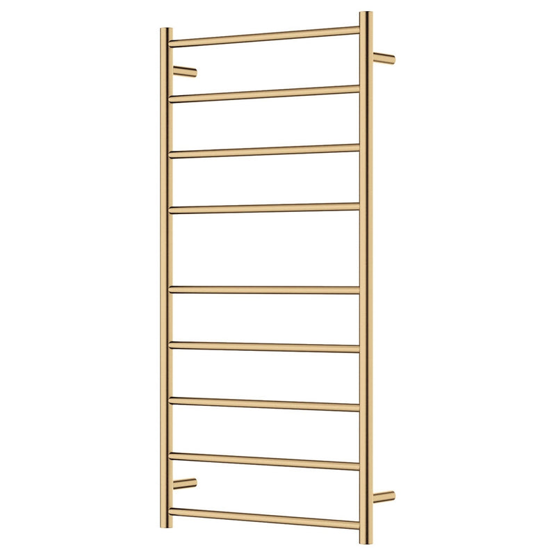 Isabella Heated Towel Rail, 600 x 1200mm, Urban Brass
