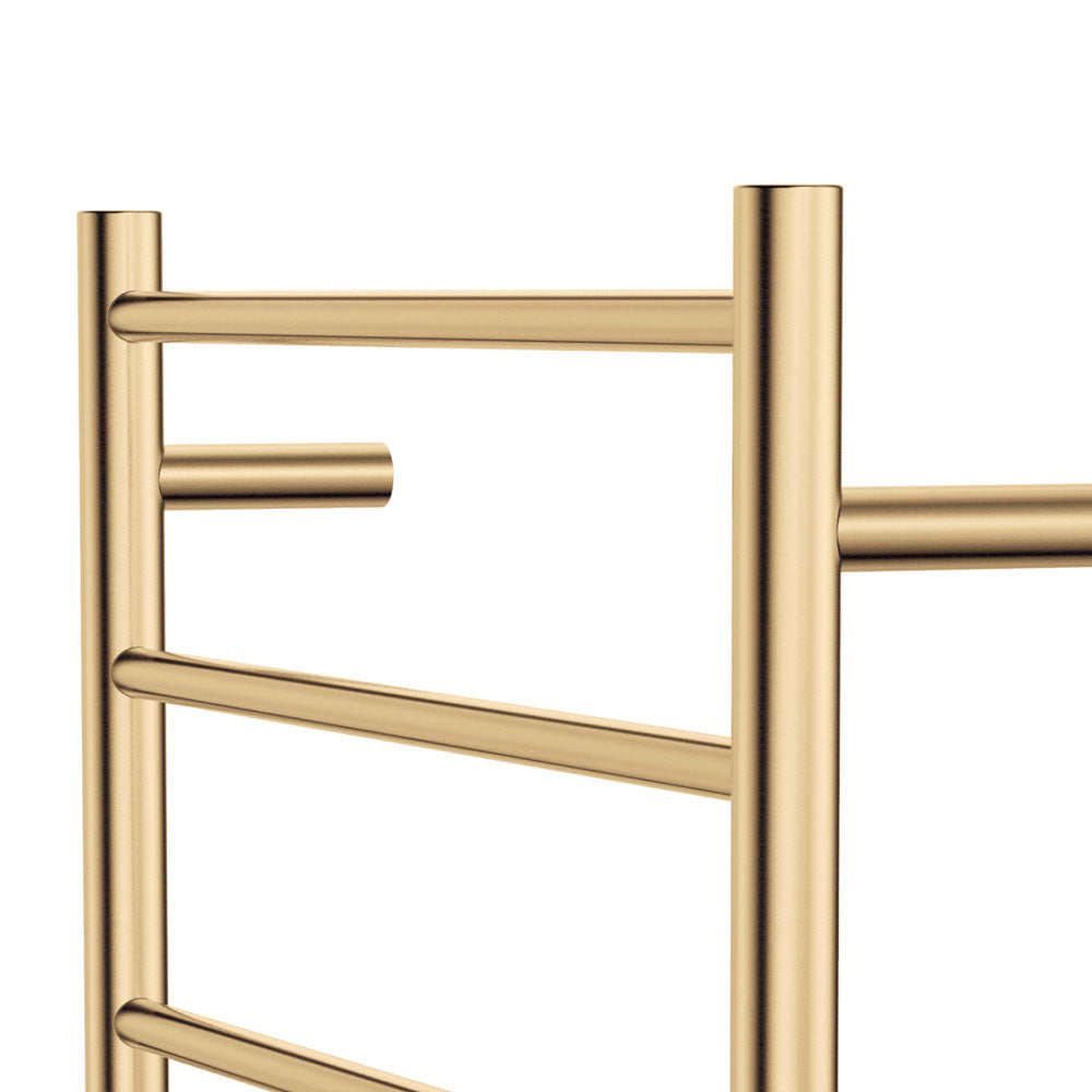 Isabella Heated Towel Rail, 600 x 1200mm, Urban Brass - product view 3