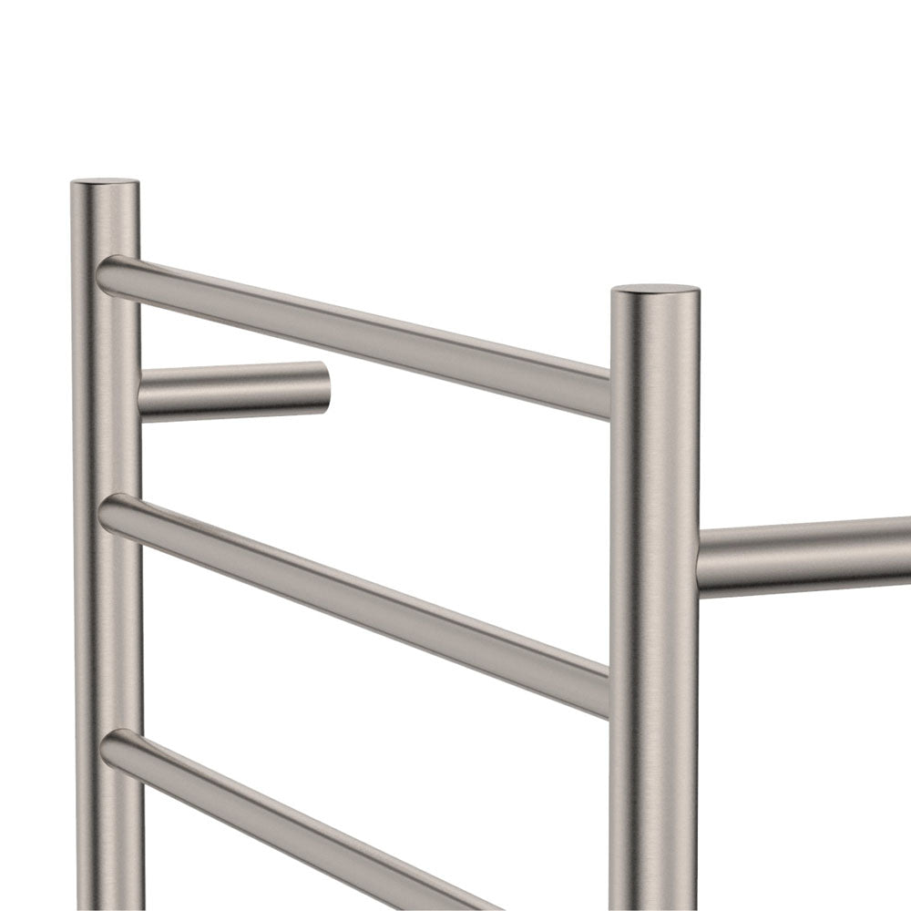 Isabella Heated Towel Rail, 600 x 800mm, Brushed Nickel - product view 3