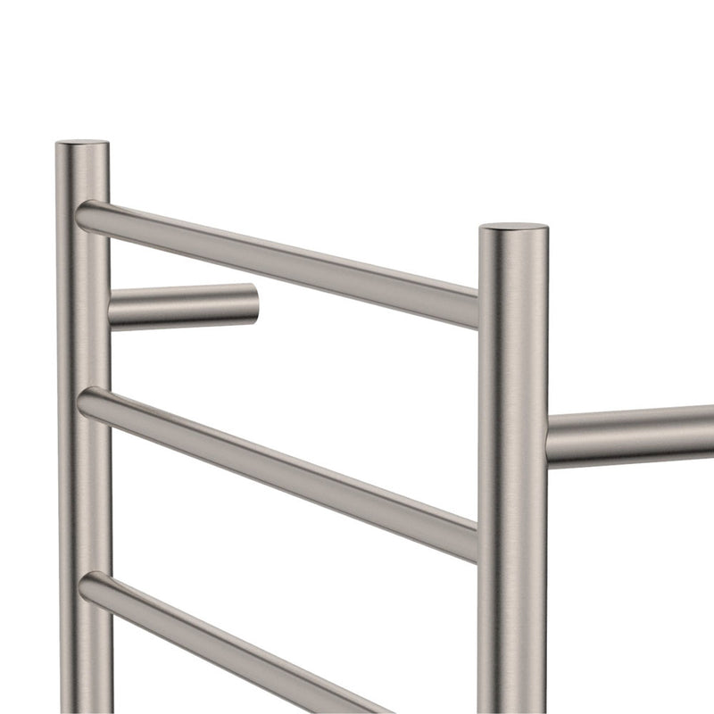 Isabella Heated Towel Rail, 600 x 800mm, Brushed Nickel - product view 3