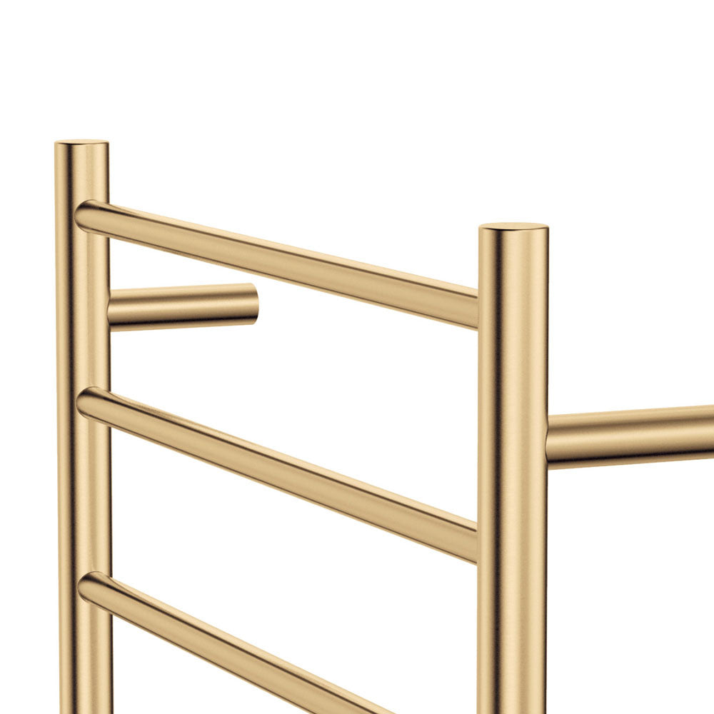 Isabella Heated Towel Rail, 600 x 800mm, Urban Brass - product view 3