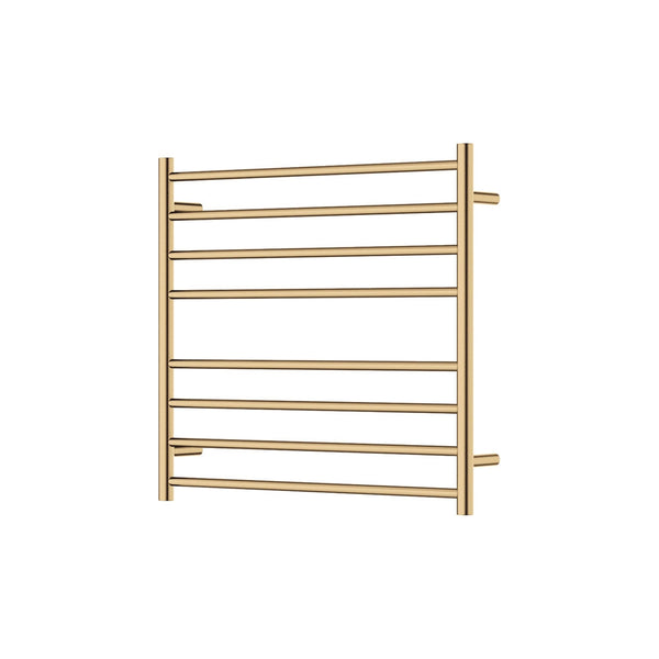 Fienza Isabella Heated Towel Rail, 750 x 700mm - Brushed Gold (Urban Brass)