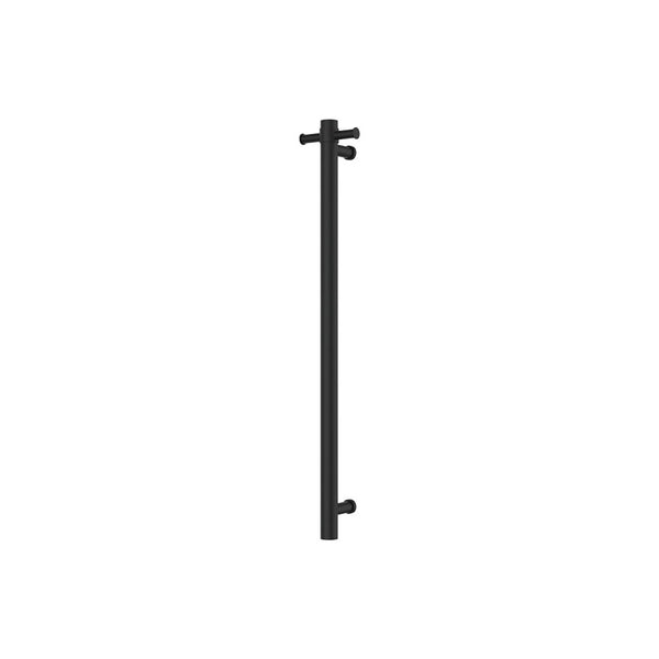 Fienza Isabella Vertical Heated Towel Rail, 100 x 900mm - Matte Black