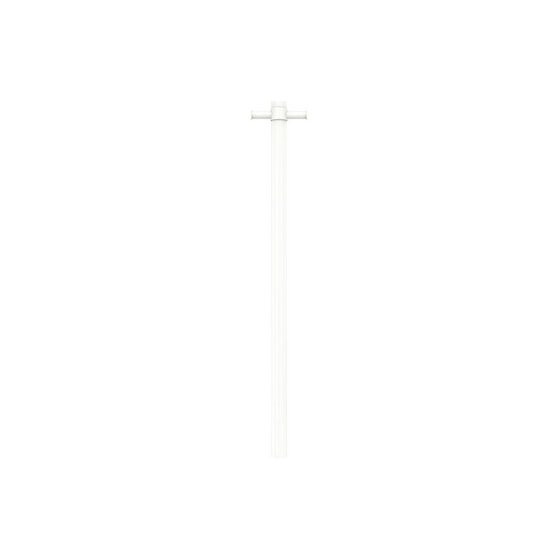 Isabella Vertical Heated Towel Rail, 100 x 900mm, Matte White - product view 2