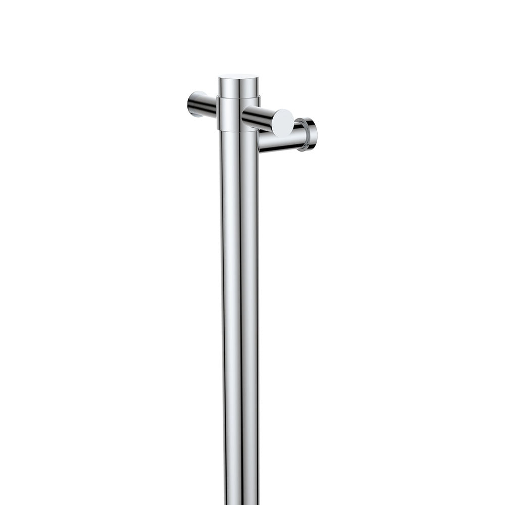 Isabella Vertical Heated Towel Rail, 100 x 900mm, Chrome - product view 3