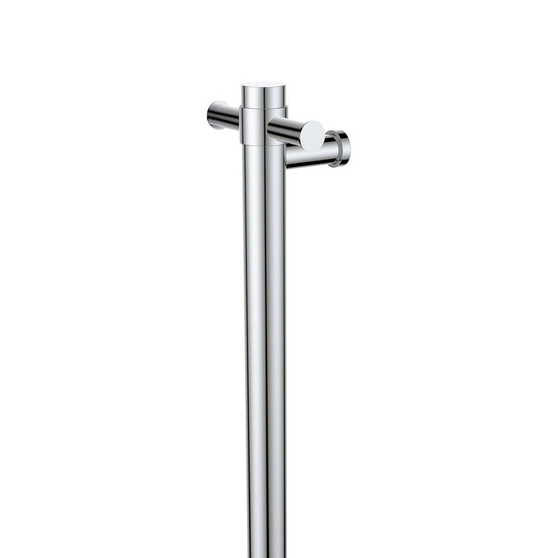 Isabella Vertical Heated Towel Rail, 100 x 900mm, Chrome - product view 3