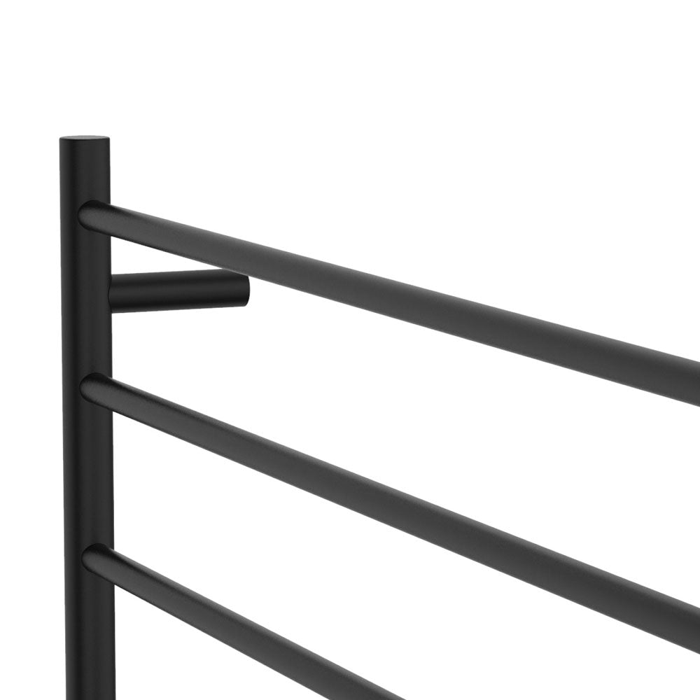 Isabella Heated Towel Rail, 900 x 750mm, Matte Black - product view 3