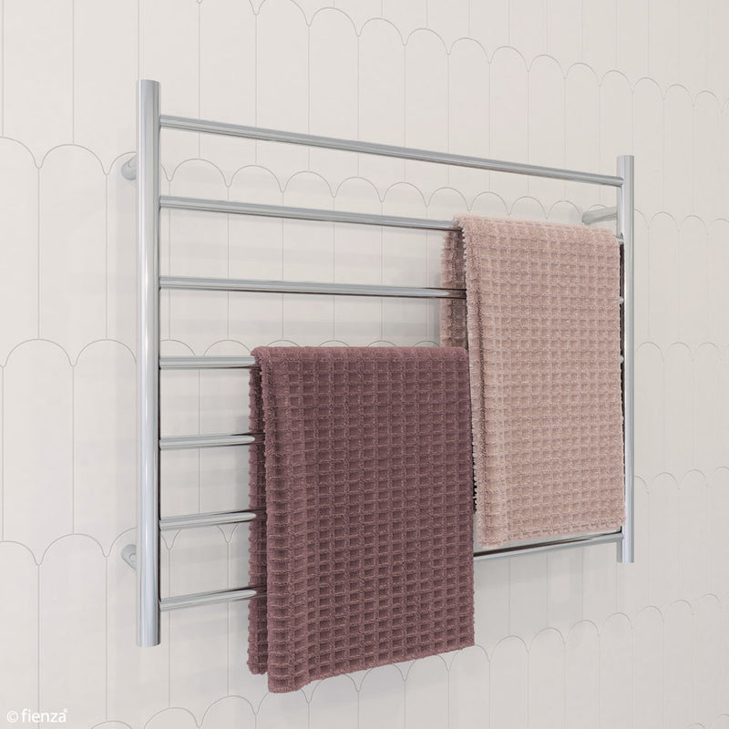 Isabella Heated Towel Rail, 900 x 750mm, Chrome - product view 5