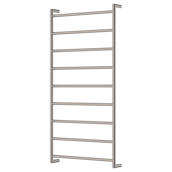 Fienza Kaya Heated Towel Rail, 600 x 1200mm - Brushed Nickel