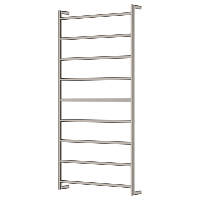 Kaya Heated Towel Rail, 600 x 1200mm, Brushed Nickel