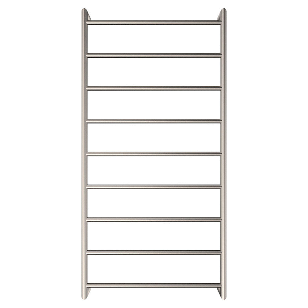 Kaya Heated Towel Rail, 600 x 1200mm, Brushed Nickel - product view 2