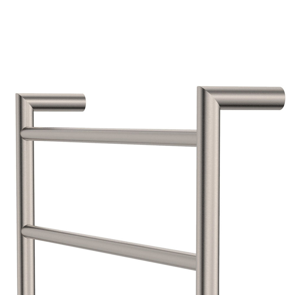 Kaya Heated Towel Rail, 600 x 1200mm, Brushed Nickel - product view 3