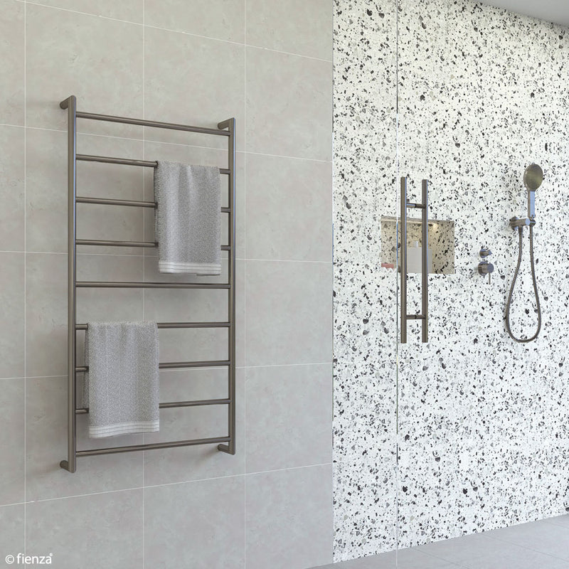 Kaya Heated Towel Rail, 600 x 1200mm, Gun Metal - product view 5