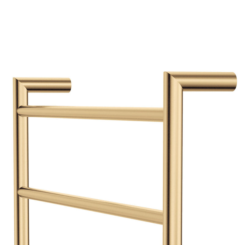 Kaya Heated Towel Rail, 600 x 1200mm, Urban Brass - product view 3