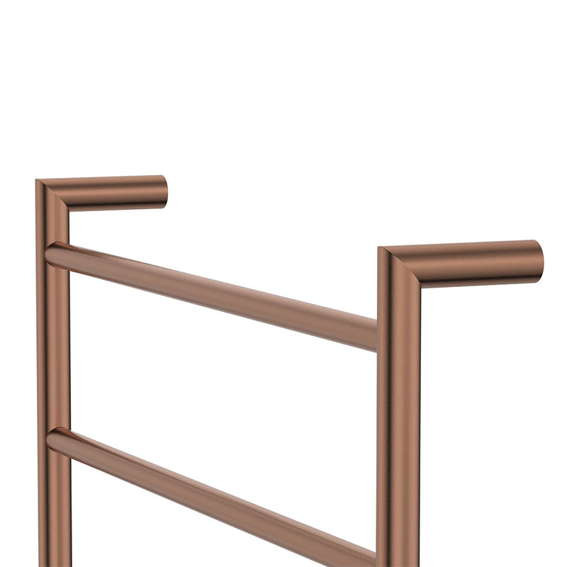 Kaya Heated Towel Rail, 600 x 800mm, Brushed Copper - product view 3