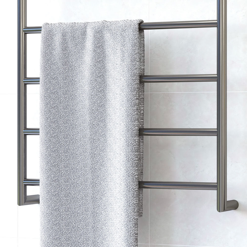 Kaya Heated Towel Rail, 600 x 800mm, Gun Metal - product view 6