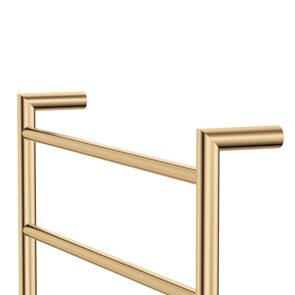Kaya Heated Towel Rail, 600 x 800mm, Urban Brass - product view 3