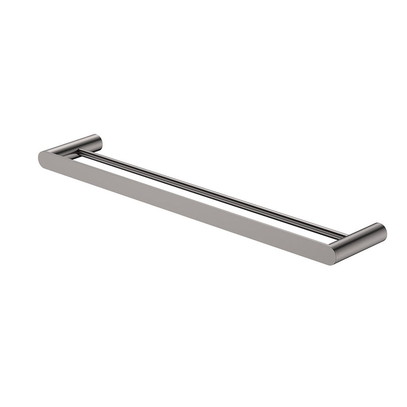 Empire Slim Double Towel Rail, 600mm, Gun Metal
