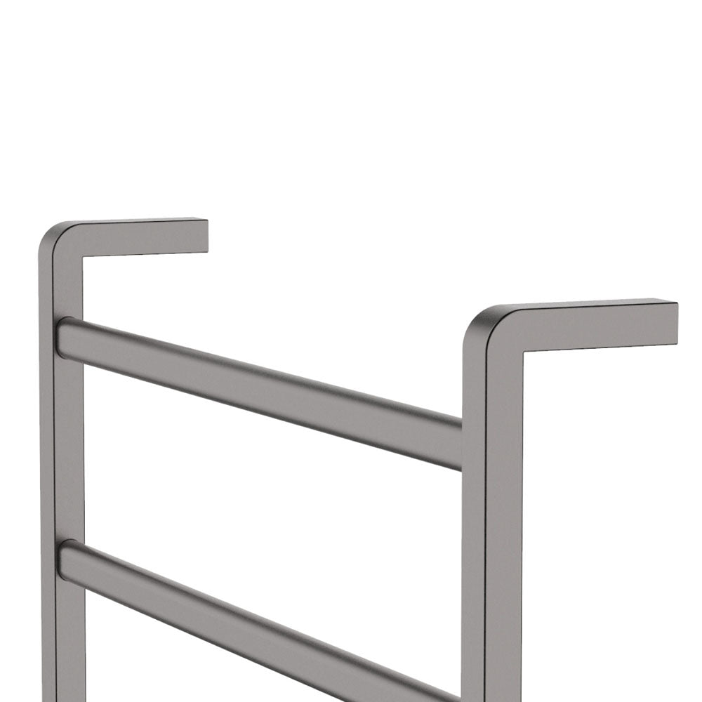Tono Heated Towel Rail, 600 x 800mm, Gun Metal - product view 3