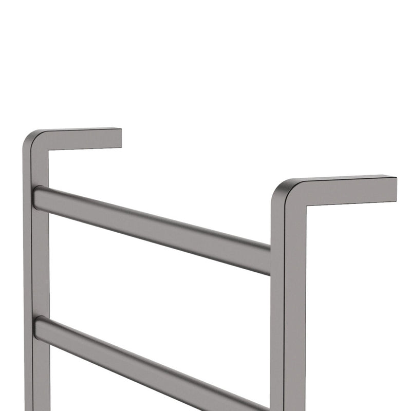 Tono Heated Towel Rail, 600 x 800mm, Gun Metal - product view 3