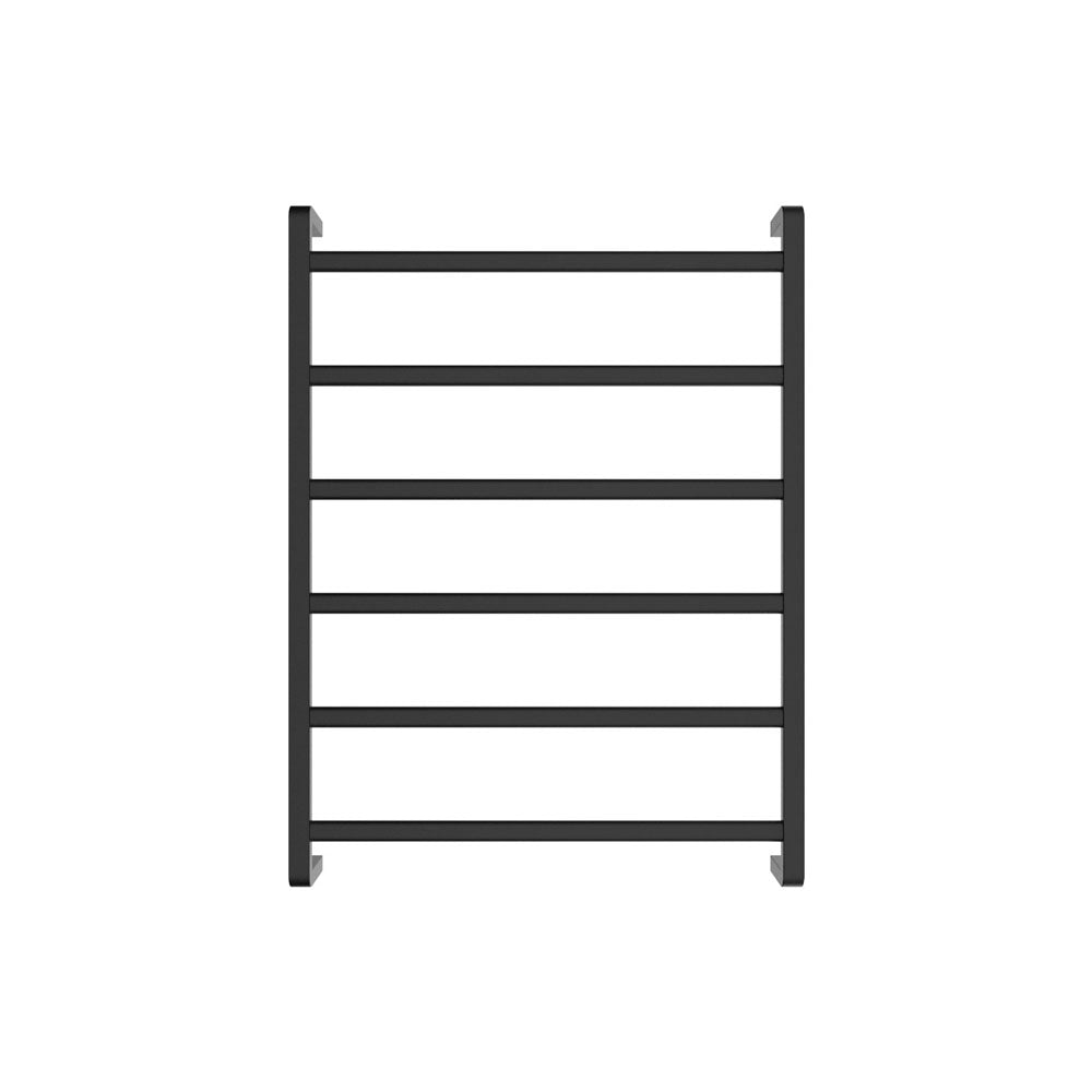 Tono Heated Towel Rail, 600 x 800mm, Matte Black - product view 2