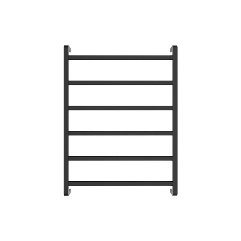 Tono Heated Towel Rail, 600 x 800mm, Matte Black - product view 2