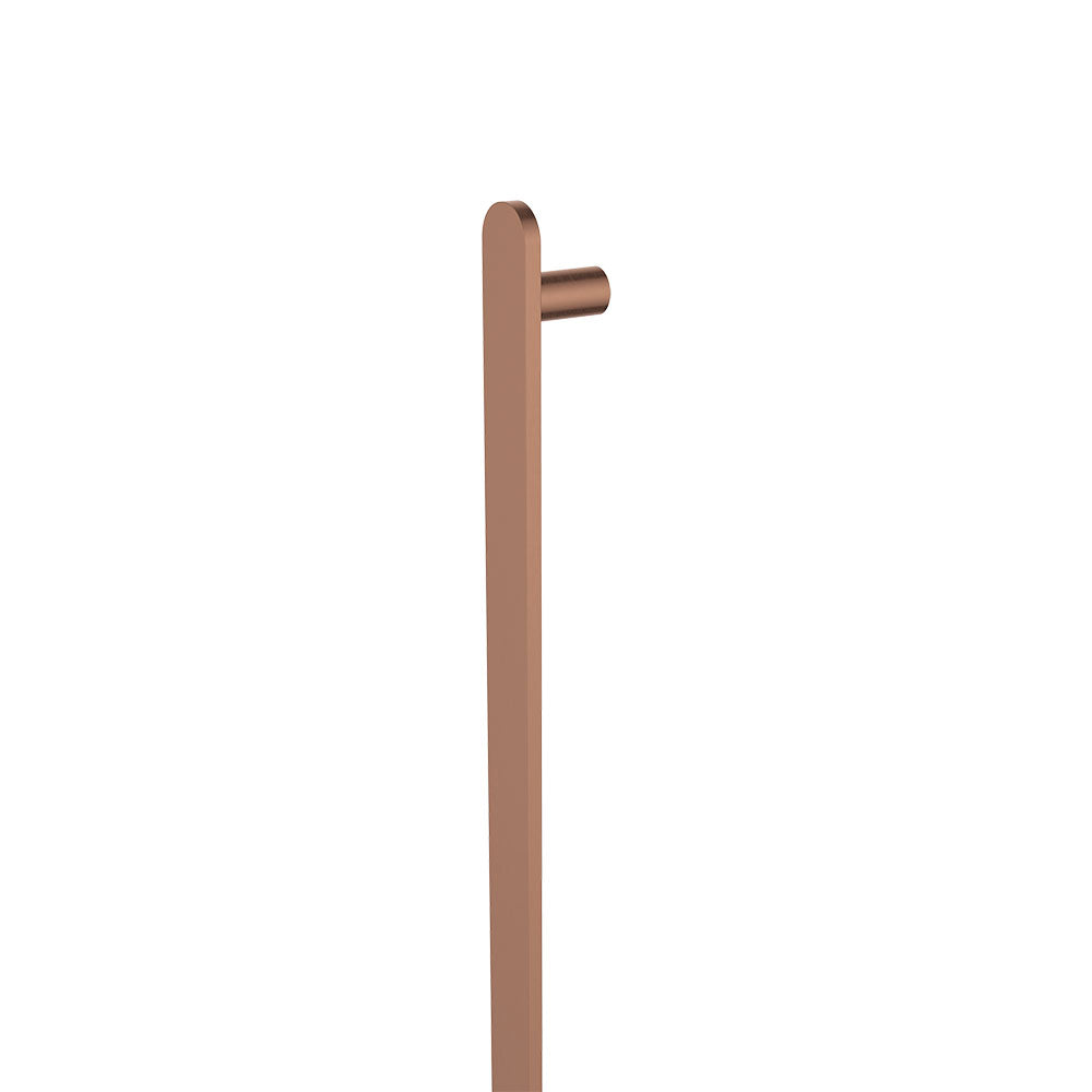 Empire Slim Vertical Heated Towel Rail, 60 x 900mm, Brushed Copper - product view 2