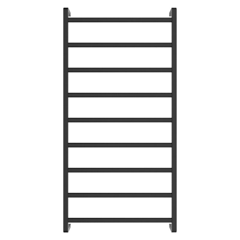 Koko Heated Towel Rail, 600 x 1200mm, Matte Black - product view 2