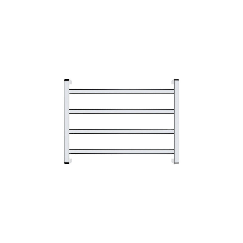 Koko Heated Towel Rail, 600 x 450mm, Chrome - product view 2