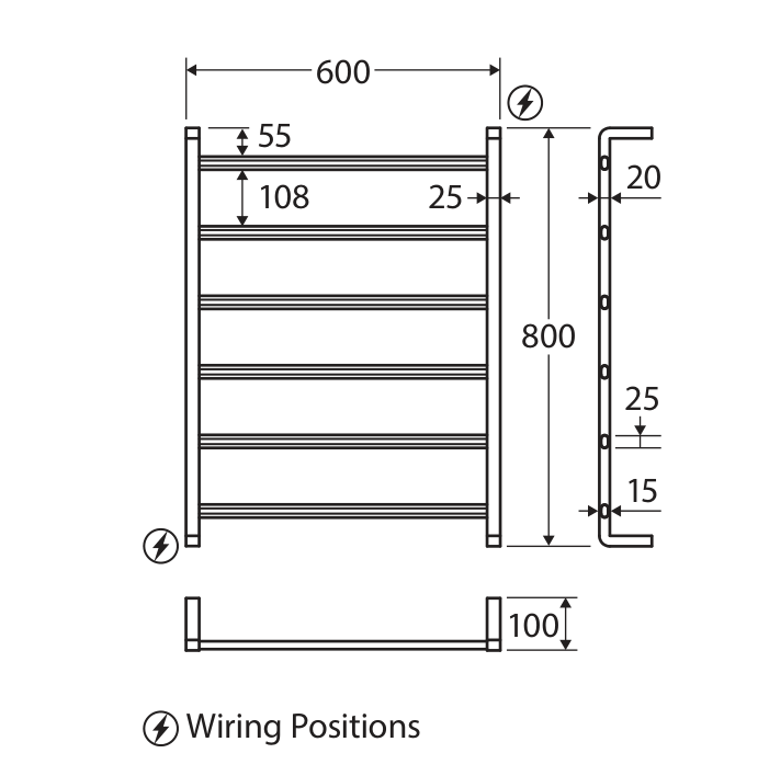 Fienza 8906080UB measurements and dimensions