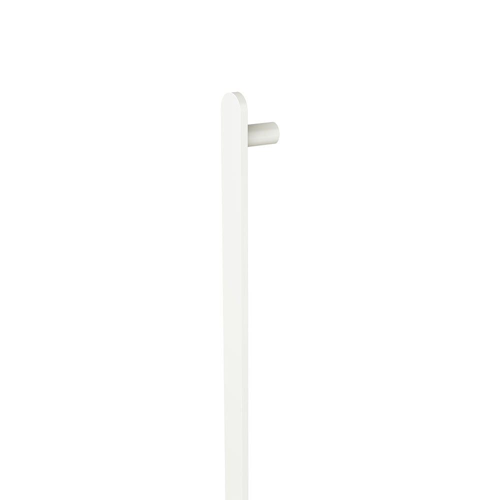 Empire Slim Vertical Heated Towel Rail, 60 x 900mm, Matte White - product view 2