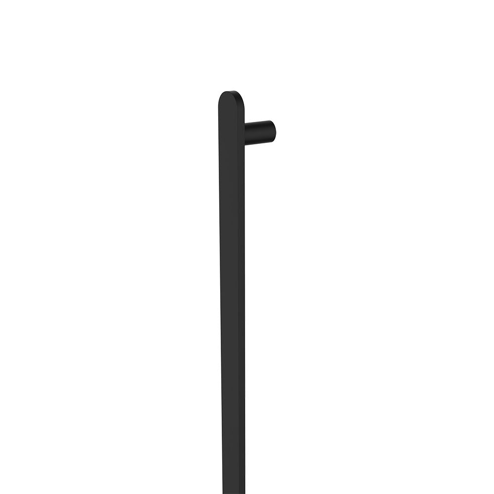 Empire Slim Vertical Heated Towel Rail, 60 x 900mm, Matte Black - product view 2