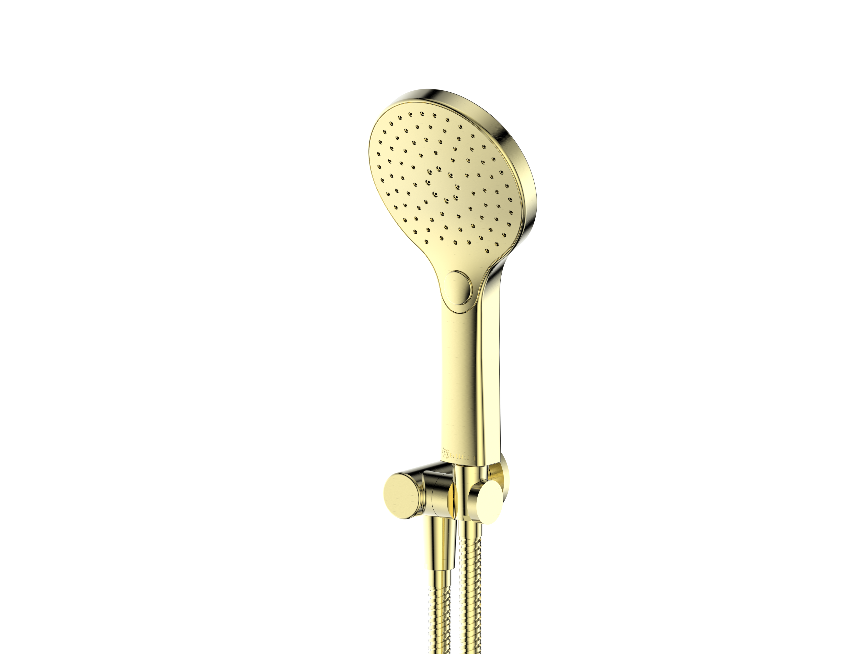 Greens Ashmore Hand Shower w/Wall Outlet Bracket Brushed Brass