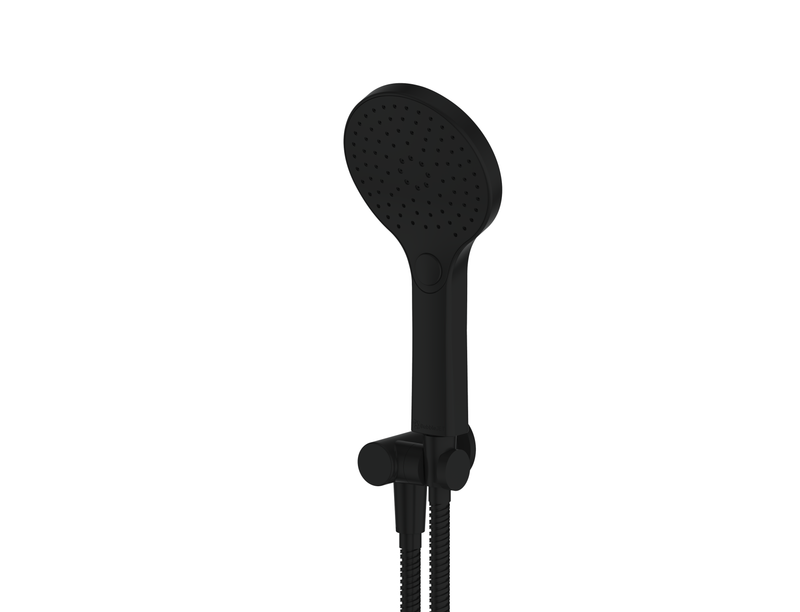 Greens Ashmore Hand Shower w/Wall Outlet Bracket Matte Black