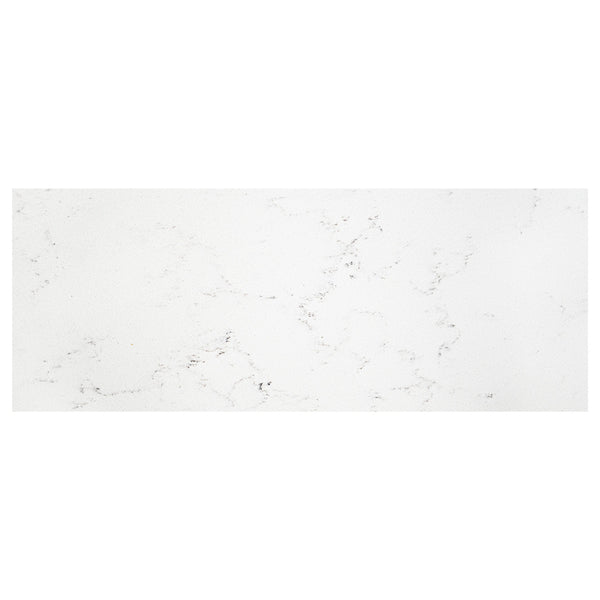 Fienza Bianco Marble Silica Free Stone Vanity Benchtop, Rectangular Full Depth