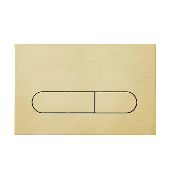 Geberit Compatible Flush Buttons for Sigma Brushed Gold Pill Rectangle