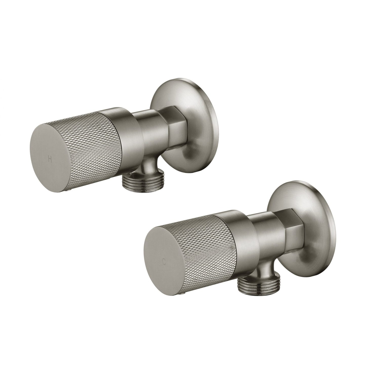 Modern National Cadence 1/4 Turn Washing Machine Stops Warm Brushed Nickel