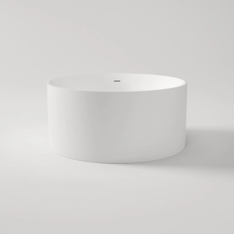Ovia Ceto Como Matte White Round 1280mm Frestanding Bath Tub