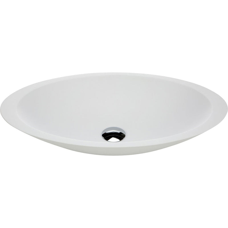 Fienza Bahama Matte White Solid Surface Cast Stone Basin
