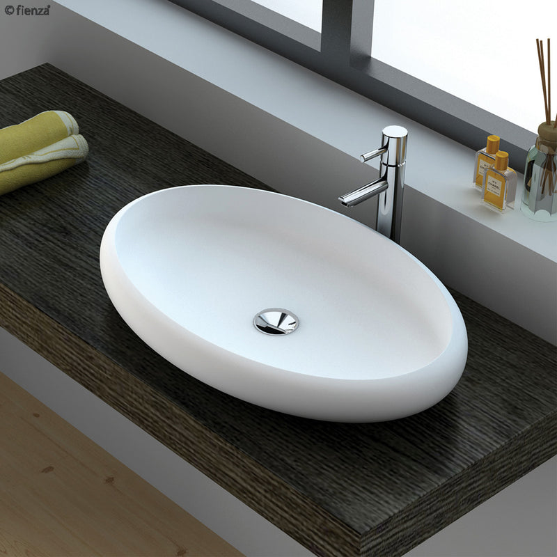Fienza Antonia Solid Surface Basin Matte White