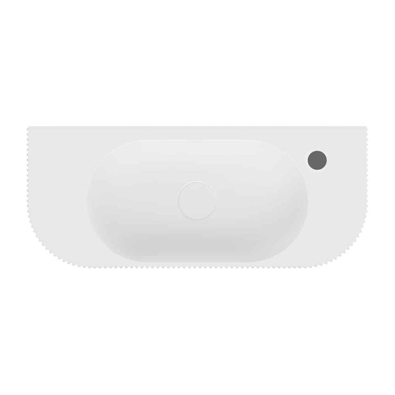 Fienza Minka Solid Surface Wall Basin, 1 Tap Hole