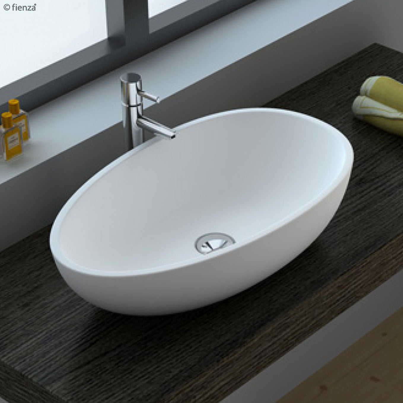 Fienza Bahama MKII Solid Surface Basin Matte White