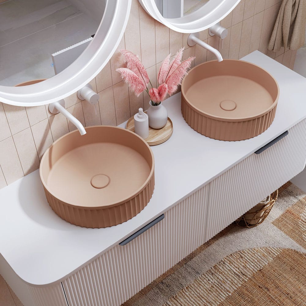 Fienza Minka Round Solid Surface Above Counter Basin, Dusk