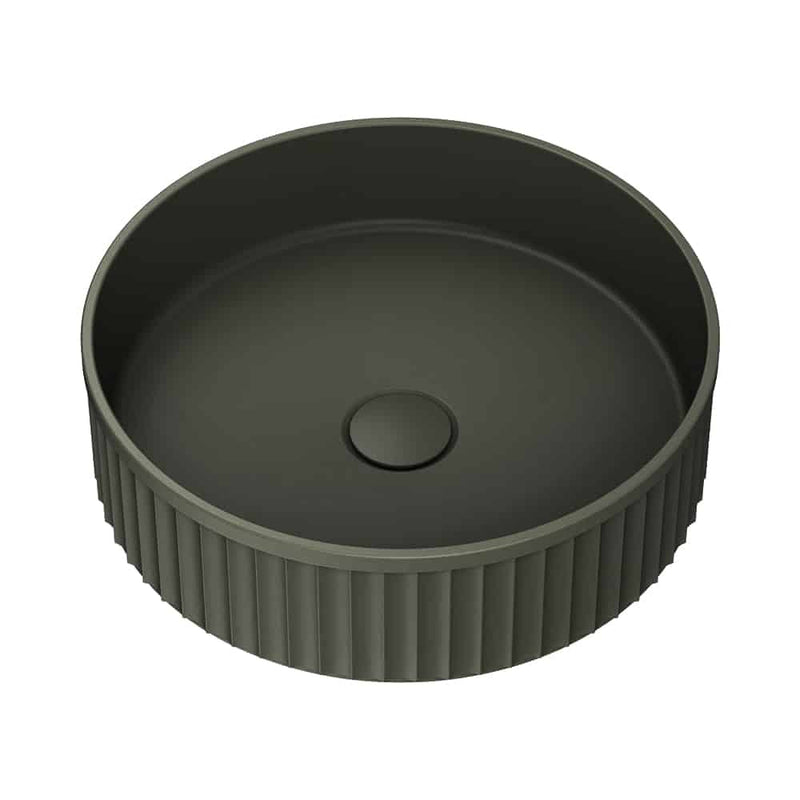Fienza Minka Round Solid Surface Above Counter Basin, Forest